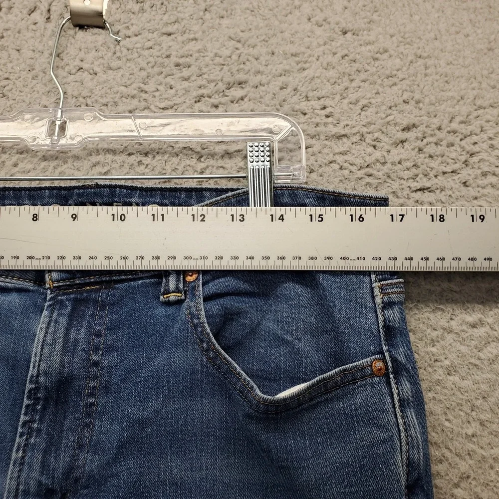 American Eagle Jeans Mens 33X34 Blue Denim Stretch Airflex Athletic Straight Leg
